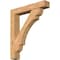 Ekena Millwork Olympic Block Smooth Bracket w/ Offset Brace, Western Red Cedar, 7 1/2"W x 42"D x 48"H BKT0806X42X48OLY05SWR - alternate 1